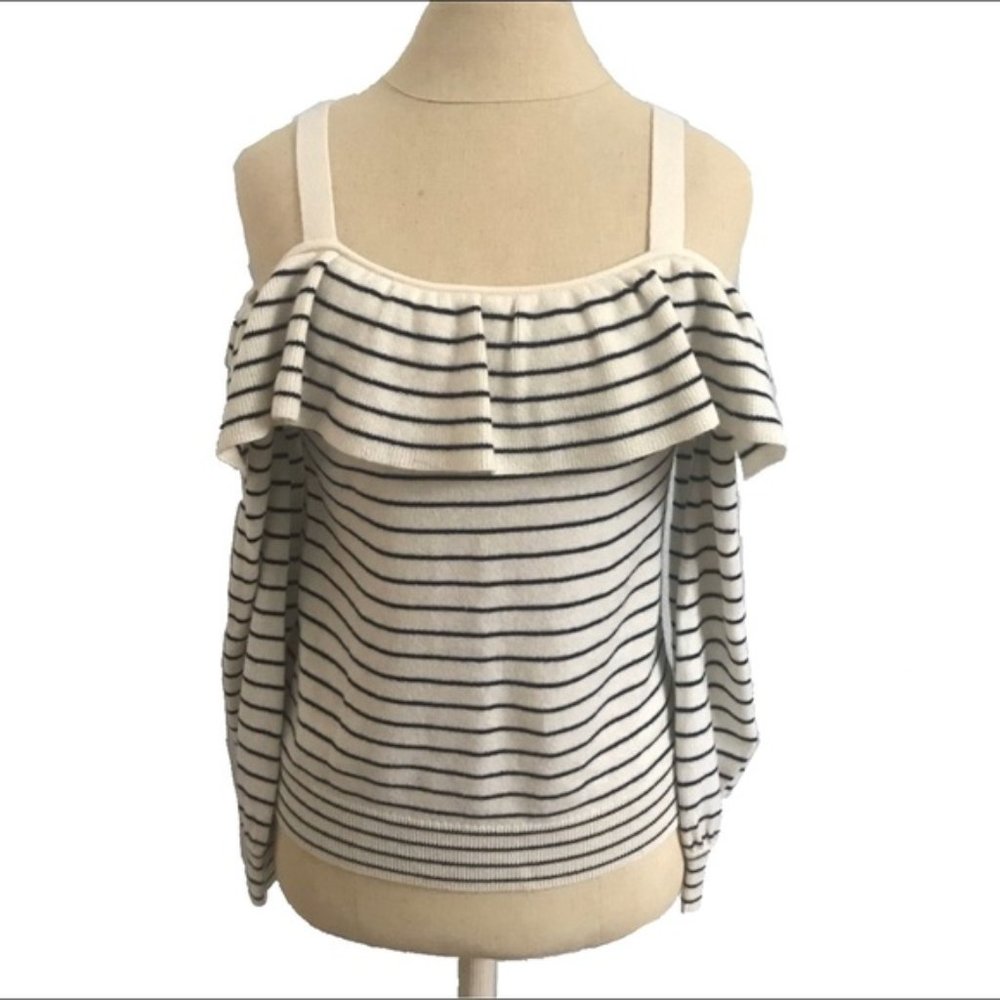 Cold Shoulder Sweater Striped Joie Size XXS